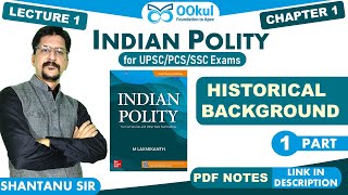 M Laxmikanth  Indian Polity  Historical Background  Chapter 1  Part 1  UPSCPCSSSC [upl. by Osner851]