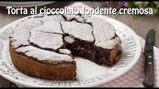 TORTA AL CIOCCOLATO FONDENTE CREMOSA ricetta facile  HO VOGLIA DI DOLCE [upl. by Jacy195]