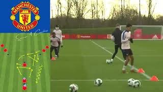 Manchester United Warm Passing Drills by Erik ten Hag [upl. by Hoes]