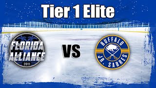 Tier1 Elite  December 2024  2011 Florida Alliance vs Jr Sabres [upl. by Yrollam]