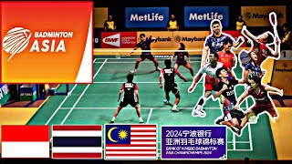 BANK OF NINGBO Badminton Asia Championships 2024  Day3 Round of Quaterfinal  All Court live Score [upl. by Dareece]