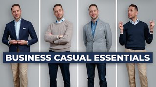 The ULTIMATE Business Casual Capsule Wardrobe  15 Menswear Wardrobe Essentials [upl. by Marigold]