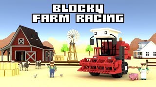 Blocky Farm Racing amp Simulator  game for Android and iOS [upl. by Lyrem57]