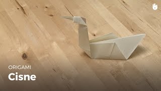 Cómo hacer un cisne de papel  Origami [upl. by Ondine93]