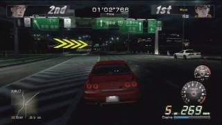 Wangan Midnight PS3  HD 720P  R33 Skyline Vs RX7 FC [upl. by Kcerb859]