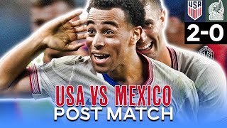 DOS A CERO USMNT vs Mexico Nations League Reaction with Coach Beard  Men in Blazers postmatch [upl. by Yblek]