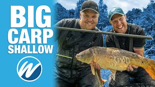 BIG Carp Shallow  50lbs in 25 Minutes  Jamie Hughes [upl. by Booma52]