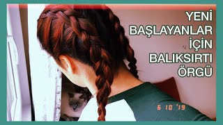 Balıksırtı Saç Örgüsü Nasıl Yapılır  French Braid 👧🏼 [upl. by Elrebma]