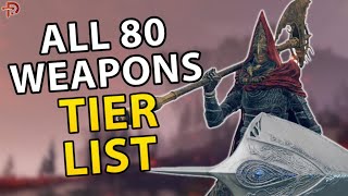 RANKING ALL 80 NEW DLC WEAPONS  Elden Ring Shadow Of The Erdtree  Best Tier List [upl. by Adnihc]