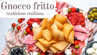 Gnocco fritto lievitato fritto perfetto come aperitivo o antipasto da servire con salumi e formaggi [upl. by Laehplar]