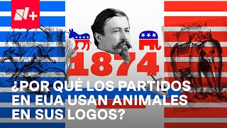 ¿Por qué los partidos de Estados Unidos son un burro y un elefante  Elecciones EUA [upl. by Filomena694]