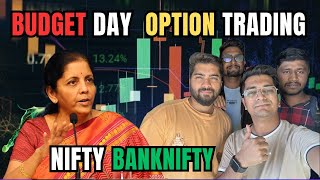 BUDGET DAY OPTION TRADING  OPTION TRADING VLOG optiontrading sharemarket [upl. by Anaihsat]