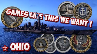 We play this game because of games like this Ohio in World of Warships Legends wowslegends wows [upl. by Octavia]