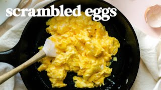 SCRAMBLED EGGS  How To Make Perfect Scrambled Eggs for Breakfast [upl. by Ennahgem498]