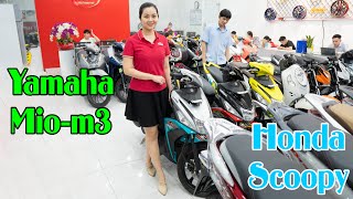 Cận Cảnh  Yamaha MioM3  Honda Scoopy [upl. by Yhtomit]