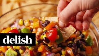 Cowboy Caviar Dip  Delish [upl. by Elden804]