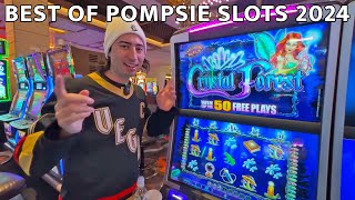 Best of Pompsie Slots 2024 Las Vegas Slots Compilation [upl. by Annahsal407]