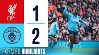 HIGHLIGHTS  Bunny Shaw double puts City top of the WSL  Liverpool 12 Man City [upl. by Anhavas760]