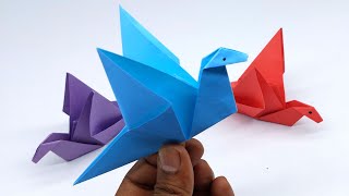 How To Make a Paper Flapping Bird  Origami Bird  Fun amp Easy Origami [upl. by Skipper813]