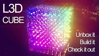 L3D CUBE 3D RGB LED Animated light display 8X8X8 version [upl. by Rudich633]