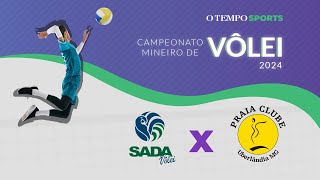 SADA CRUZEIRO x PRAIA CLUBE UBERLÂNDIA  AO VIVO E COM IMAGENS  CAMPEONATO MINEIRO CODEMGE 2024 [upl. by Thornton]