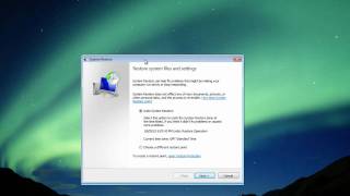 How To Use Windows Vista System Restore [upl. by Eenwahs]