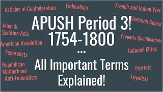 APUSH Period 3 Key Terms Explained [upl. by Anidem253]