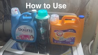 How to use OxiClean Stain Fighter Downy April Fresh amp Unstoppable [upl. by Irmgard]