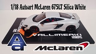 118 Autoart McLaren 675LT Silica White [upl. by Nnyltiac]