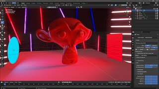 REDSHIFT BLENDER  Lesson 01  Interface Tools Materials Lights Environment Camera Render [upl. by Odraode]