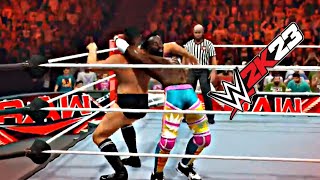 WWE 2K23  Gunther vs Kofi Kingston  Monday Night Raw Match WWE 2K23 Gameplay [upl. by Yesteb407]