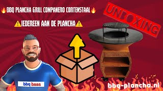 Unboxing BBQ Plancha grill compañero cortenstaal XXL🔥 [upl. by Gusella]