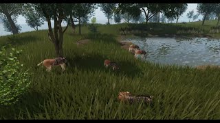 Wolf Pack HUNTS Quagga Herd  Documentary   Cenozoic Survival  Roblox [upl. by Ajan641]