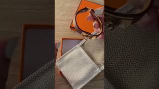 The Hermès Mini Rivale Bracelet Unboxing shorts unboxing hermes [upl. by Paxon]