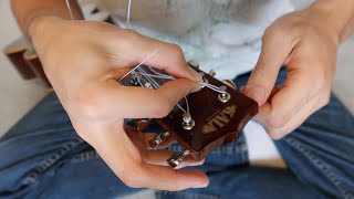 How to restring an 8 string ukulele [upl. by Zebedee413]