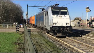 186 4289 RTB Cargo Railpool with Container Train at Blerick the Netherlands 🇳🇱 November 32024 🎥🚂 [upl. by Uehttam]