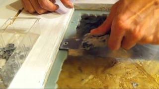 Sarco Dual Glaze Window Sash Putty Glazing Tutorial  And Party Rocking [upl. by Stelle]