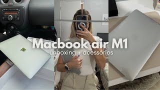 Macbook Air M1 Unboxing  acessórios [upl. by Assyn784]