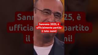 Sanremo 2025 è ufficialmente partito il toto nomi [upl. by Suoicerpal]