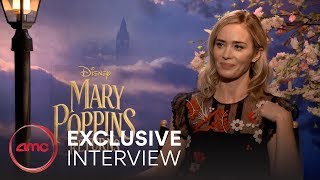 MARY POPPINS RETURNS Interviews Emily Blunt LinManuel Miranda  AMC Theatres 2018 [upl. by Eiramoj]