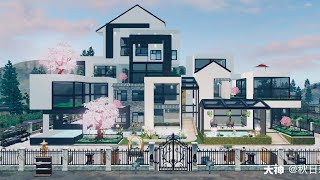 LifeAfter Double Manor Design  Simple House Spring [upl. by Atived]