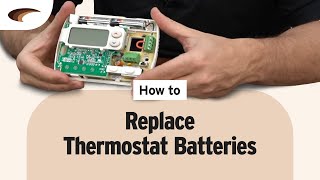 How to Replace Thermostat Batteries [upl. by Ketty]