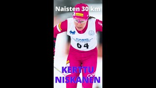 Kerttu Niskanen voitti ylivoimaisesti 30 Km perinteisen SMkultaa [upl. by Nosnhoj516]