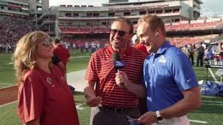 Marty and Vickie Burlsworth on BYUSN Gameday 91623 [upl. by Bush]