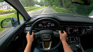 2022 Audi Q7 45 Premium  POV Road Test [upl. by Harim558]