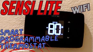 Emerson Sensi Lite Smart Programmable WiFi Thermostat  Unboxing Installation App Setup  Review [upl. by Connolly]