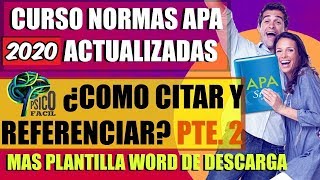 Normas APA 2024 Ultima Edicion LA MAS ACTUALIZADA  5 Citas y Referencias Pte 2 [upl. by Cash41]