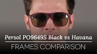 Persol PO9649S Havana vs Black Sunglasses Review [upl. by Lindsay]