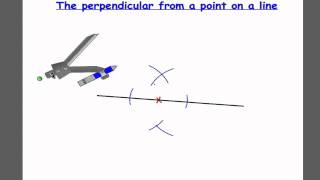 The perpendicular from a point on a line [upl. by Leasi45]