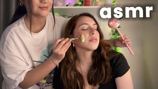 LE HAGO ASMR A UNA ESTUDIANTE 💞 MASAJES RELAJANTES  JUEGO DE CABELLO  MASAJE FACIAL [upl. by Sug]